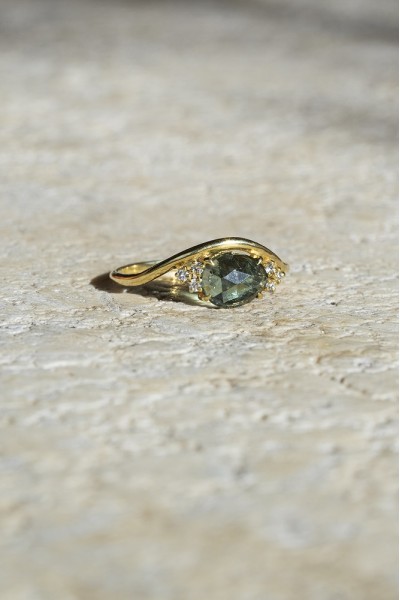 Charlotte Tourmaline Ring| Dewdrop Collection