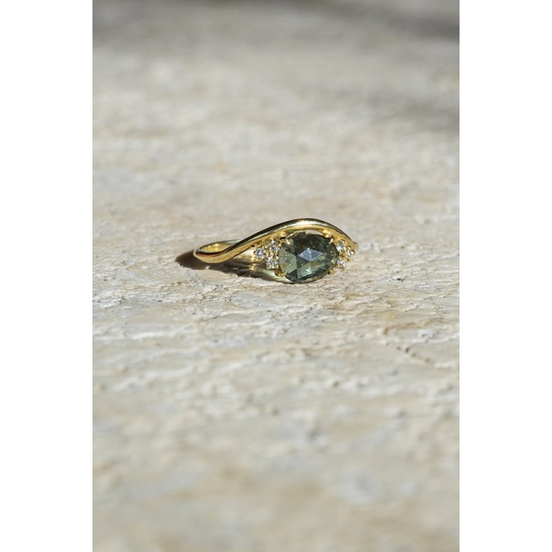 Charlotte Tourmaline Ring| Dewdrop Collection