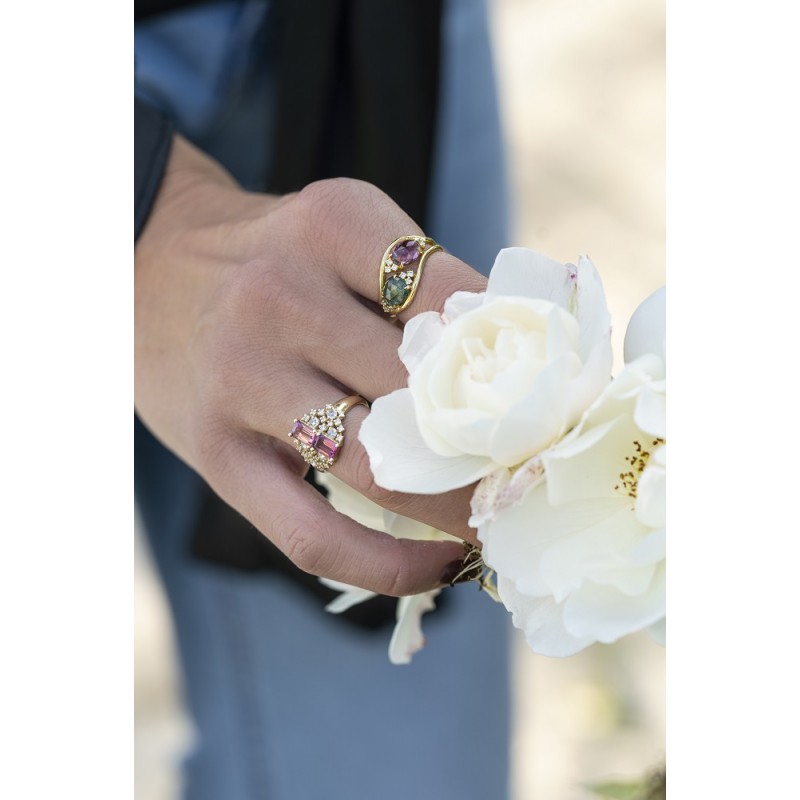 Charlotte Tourmaline Ring| Dewdrop Collection