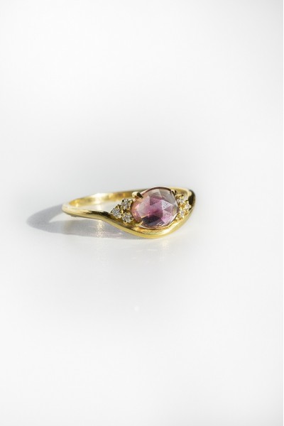 Emily Tourmaline Ring| Dewdrop Collection