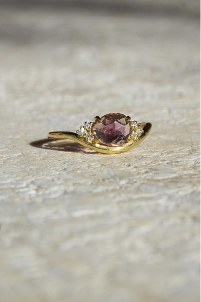Emily Tourmaline Ring| Dewdrop Collection