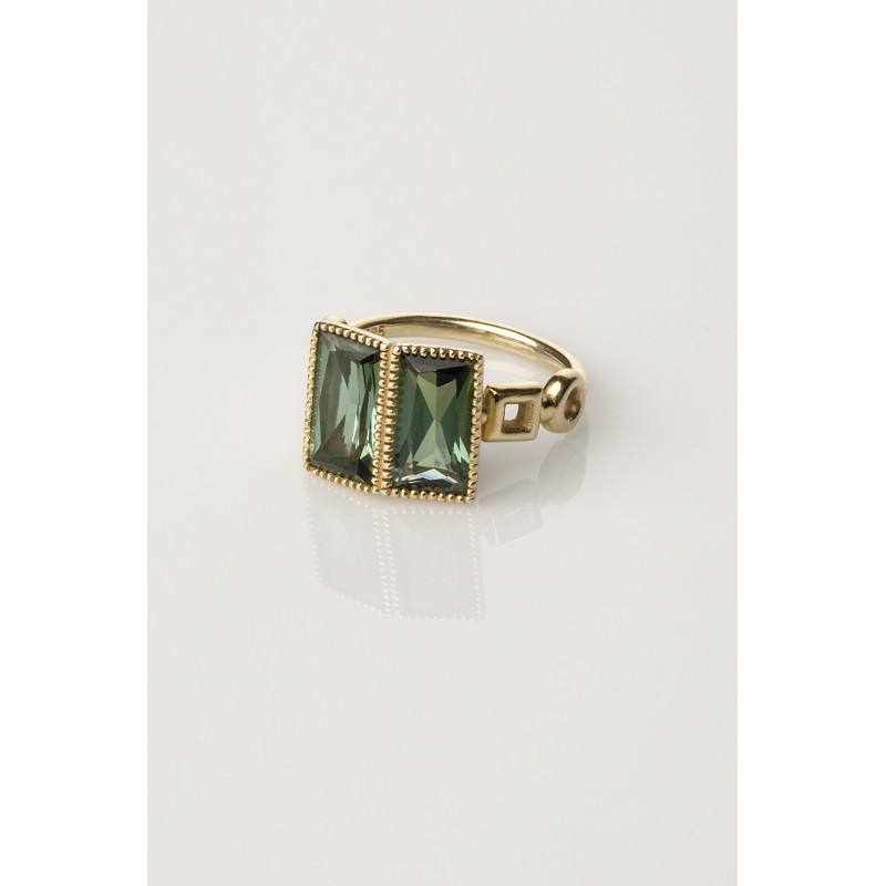 Narcissa Tourmaline Baguette Ring | Forêt Collection